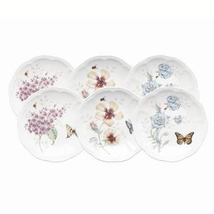 lot 818 image: LENOX Butterfly Meadow Multi Color Party Plates (Set 6), 817046