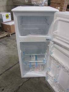 lot 111 image: Magic Chef 4.5 cu. ft. Double Door Mini Refrigerator in White HMDR450WE