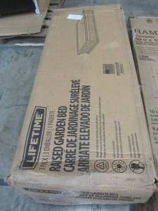 lot 116 image: Lifetime 4 ft. x 4 ft. Raised Garden Bed (3 Pack) 2143515