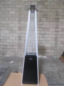 lot 117 image: Dyna-Glo 42,000 BTU Black Pyramid Flame Gas Patio Heater DGPH301BL
