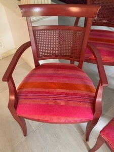 lot 1 image: Four Dining Chairs