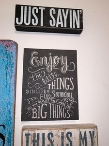 lot 67 image: Lot of Five Wood Whimsical Sayings