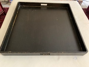 lot 71 image: Large Wood Tray with Handles