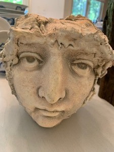 lot 59 image: Decorative FaceFigural Planter