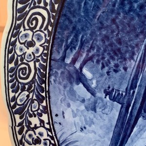 lot 54 image: Large Delft Platter