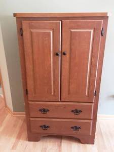 lot 5 image: 2 Drawer Armoire 33x18x56