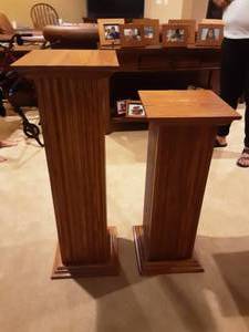 lot 18 image: Pair Of Pillars 12x12x30, 12x12x36