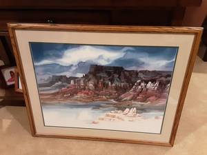 lot 31 image: Professionally Framed Atkinson Print 33x26