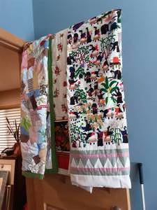 lot 86 image: 3-Needlework Throws
