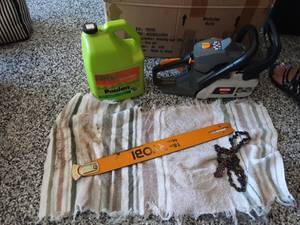 lot 115 image: Ryobi 18 Chain Saw