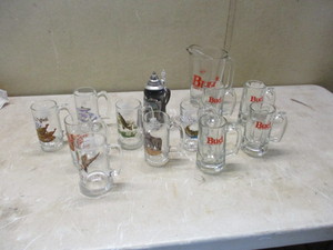 lot 33 image: Collectible Beer Glasses