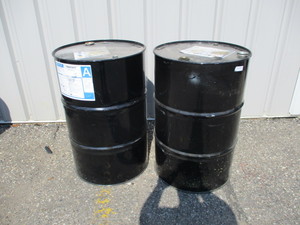 lot 3 image: (2) 50 gallon Steel Barrels