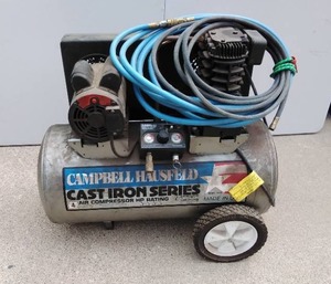 lot 56 image: 20 Gallon Campbell Hausfield Air Compressor