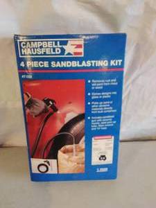 lot 84 image: Campbell Hausfeld 4 Piece Sandblasting Kit