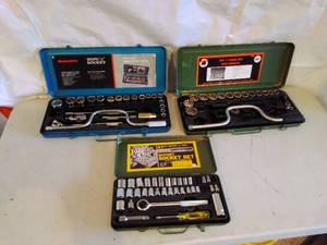lot 90 image: 3 Different Socket Sets