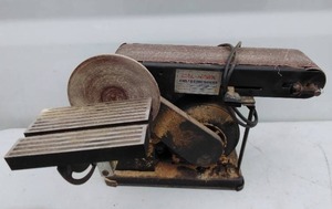 lot 119 image: Cal-Hawk 4 Belt Sander & 6 Disc Sander