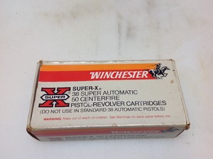 lot 22 image: Winchester 38 Super Auto 130 Gr