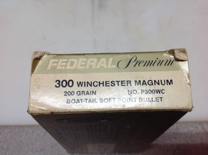 lot 19 image: 300 Winchester Magnum 200 GR Soft Point