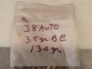 lot 28 image: 38 Auto 130 Grain Bullets