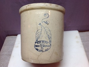 lot 35 image: Red Wing 2 Gallon Crock