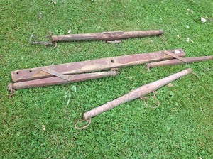 lot 88 image: Vintage Wood Yokes
