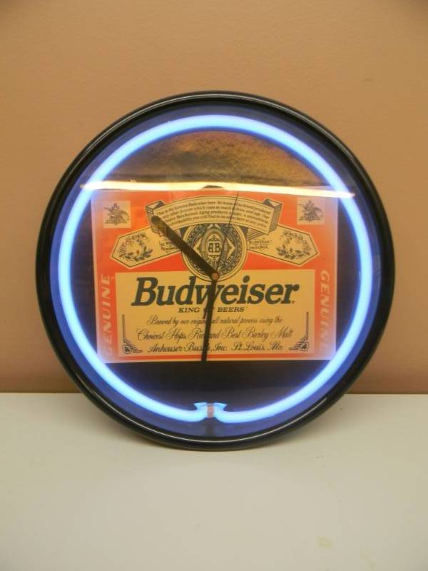 Budweiser Clock deals with Neon