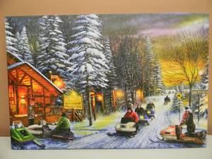 lot 9 image: The Point Lakeside Bar and Grill Canvas. 24x16 VERY COOL - SEE PICTURES