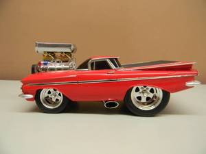 lot 23 image: MUSCLE MACHINES RED 1959 CHEVY EL CAMINO 118 SCALE - NICE - SEE PICTURES