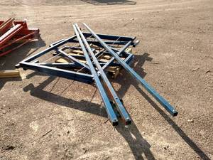 lot 20 image: Blue Framework, (3) Tubes are 2x2x1...
