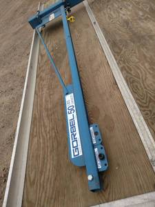 lot 34 image: Gorbel 50lb. Jib Crane with (2) Tro...