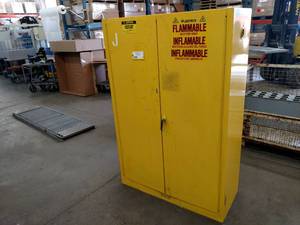 lot 49 image: Justrite 45 Gallon Flammable Cabine...