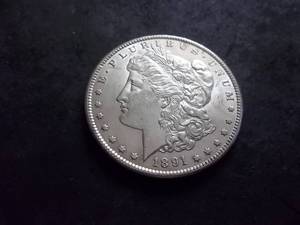 1891 S Morgan Silver Dollar