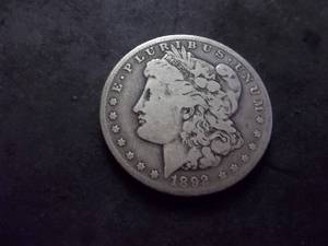 1892 O Morgan Silver Dollar