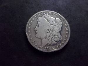 1895 O Morgan Silver Dollar