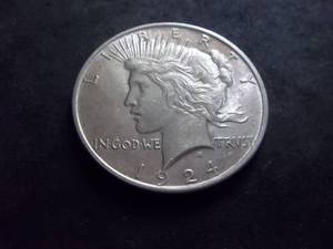 1924 Peace Silver Dollar