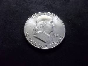 1948 D Franklin Half Dollar