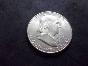 1949 S Franklin Half Dollar