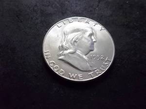 1952 S Franklin Half Dollar