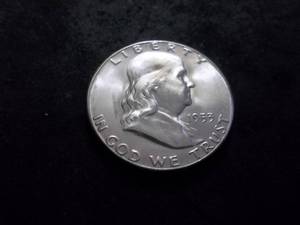 1953 S Franklin Half Dollar