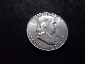 1954 D Franklin Half Dollar