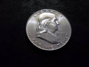 1957 D Franklin Half Dollar