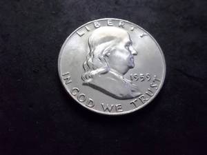 1959 D Franklin Half Dollar
