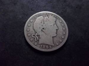 1893 S Barber Half Dollar