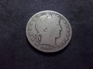 1905  Barber Half Dollar