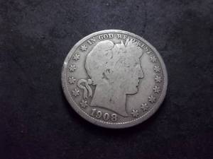 1908 D Barber Half Dollar