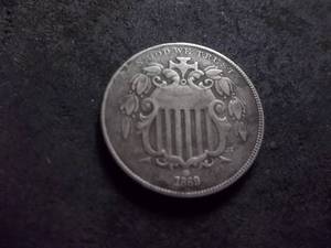1869 Shield Nickel