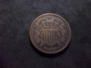 1865 2-Cent Piece
