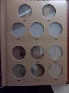 Morgan Silver Dollar Date Set 1878-1921 Dansco With Protective Sliders