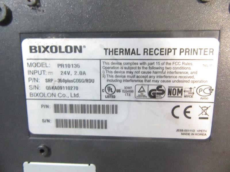 Lot of 2 Radiant Systems Thermal Reciept Printers