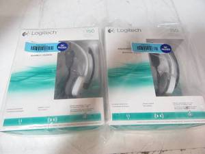 Lot of 2 New Logitech Headsets